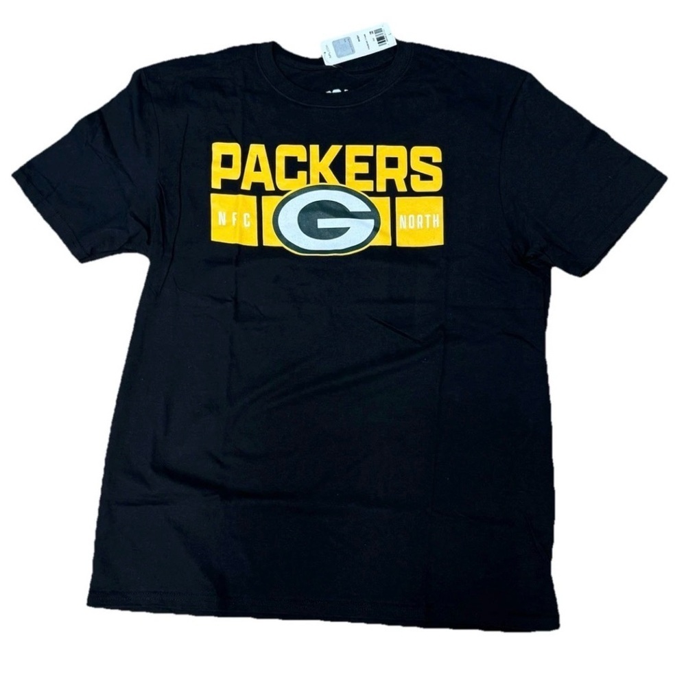 NWT Green Bay Packers T-shirt Adult L Black NFC North NFL Apparel Tee